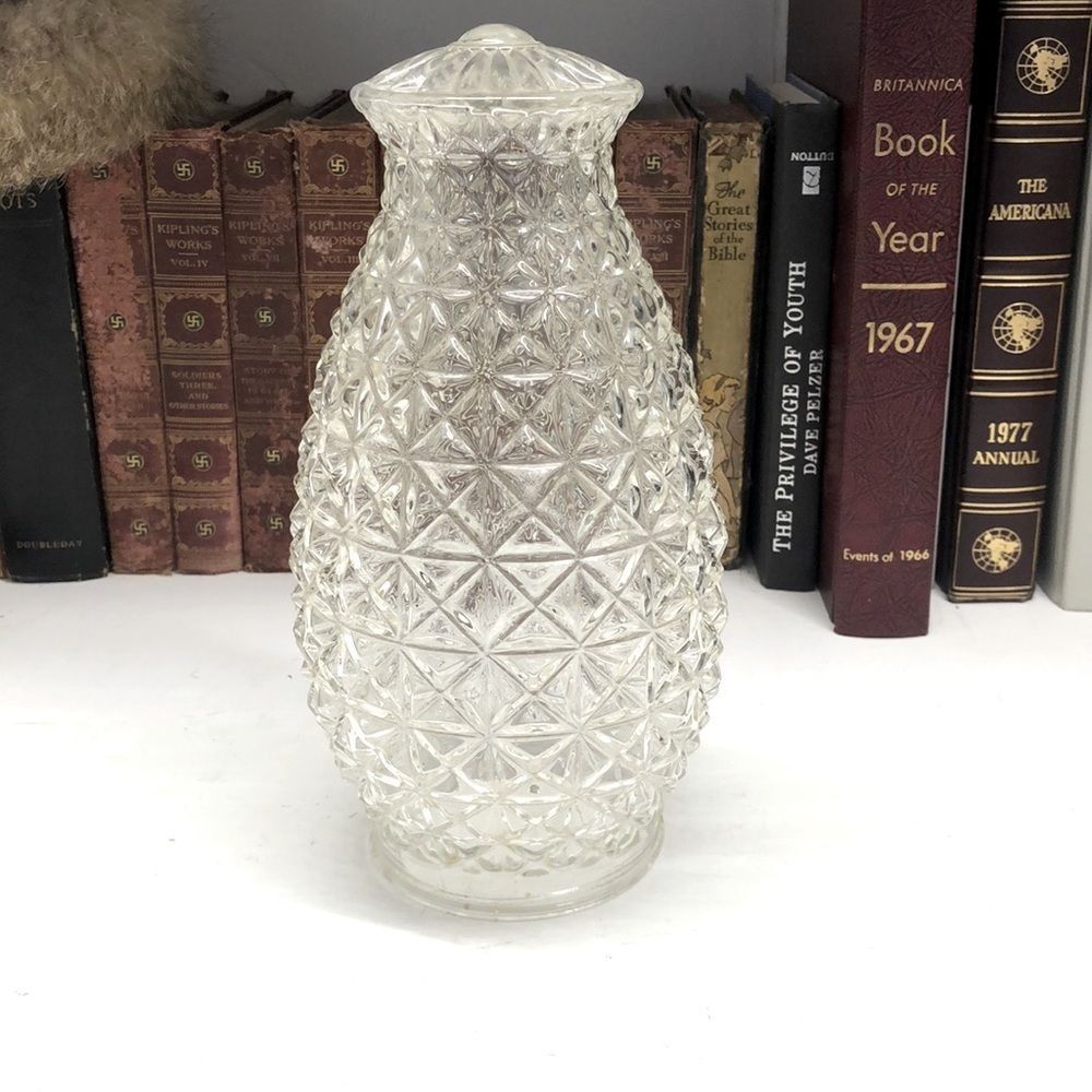 O528 Stunning Mid-Century Diamond Cut Replacement Lamp Shade